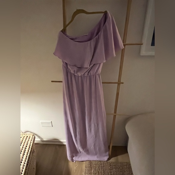 Purple one sleeve dress - Picture 2 of 2